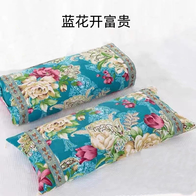 Cotton coarse cloth buckle Palace pillowcase pillow inner cover height adjustable cervical vertebra pillowcase pillowcase manufacturers stall Super