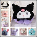 Cute Japanese Deviruchi Hooded Pillow Car Travel Sleep Artifact Neck Pillow Cartoon U-shaped Pillow