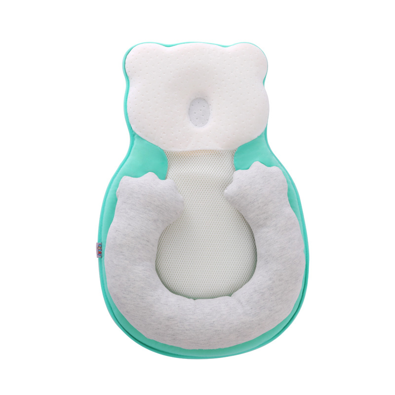 Factory spot baby styling pillow comfortable anti-deflection head styling pillow breathable sweat-absorbent memory cotton pillow