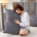 Hot-melt Single Pillow Cervical Spine Protection for Sleeping Whole-head Knitted Graphene Pillow Household Removable High-low Pillow Heart Feather Silk