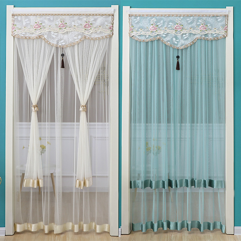 anti-mosquito door curtain gauze curtain entrance door double-layer mute bedroom curtain half curtain punch-free anti-fly summer