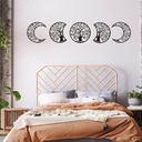 bohemian style wall decoration wall hanging tree of life moon cycle change wooden wall sticker