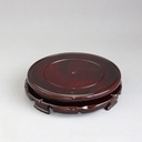 [6-40cm base] round wooden base Crafts accessories vase flower pot wine bed base rotating