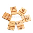 Creative Mobile Phone Tablet Bracket Lazy Wooden Mobile Phone Base Single and Double Slot Wooden Base Mobile Phone to Print logo