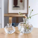 Creative Simple Modern Japanese Style Hand-made Small Pomegranate Glass Vase Desktop Hydroponic Mini Hydroponic Fresh Flower Device