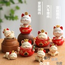 Lucky Cat Decoration Car Center Console Cute Decorations Home Decorations Creative Living Room Bedroom Entrance