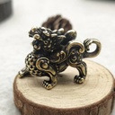 Huang Rui Beast Kirin Copper Keychain Pendant Kirin Feng Shui Ornaments Pure Copper Kirin Ornaments All Copper God Beast