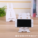 Factory Creative Cute Cartoon Totoro Bear Wooden Mobile Phone Stand Lazy Desktop Mobile Phone Holder Mobile Phone Holder