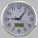 挂钟圆形电子万年历亚马逊时钟带日历挂钟12英寸clock出口批发