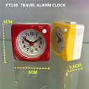 Travel small alarm clock bedside alarm clock mute with light with snooze function Square Quartz clock children student alarm clock