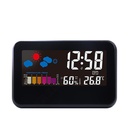 2618T color screen weather clock creative intelligent luminous voice control alarm clock electronic alarm clock