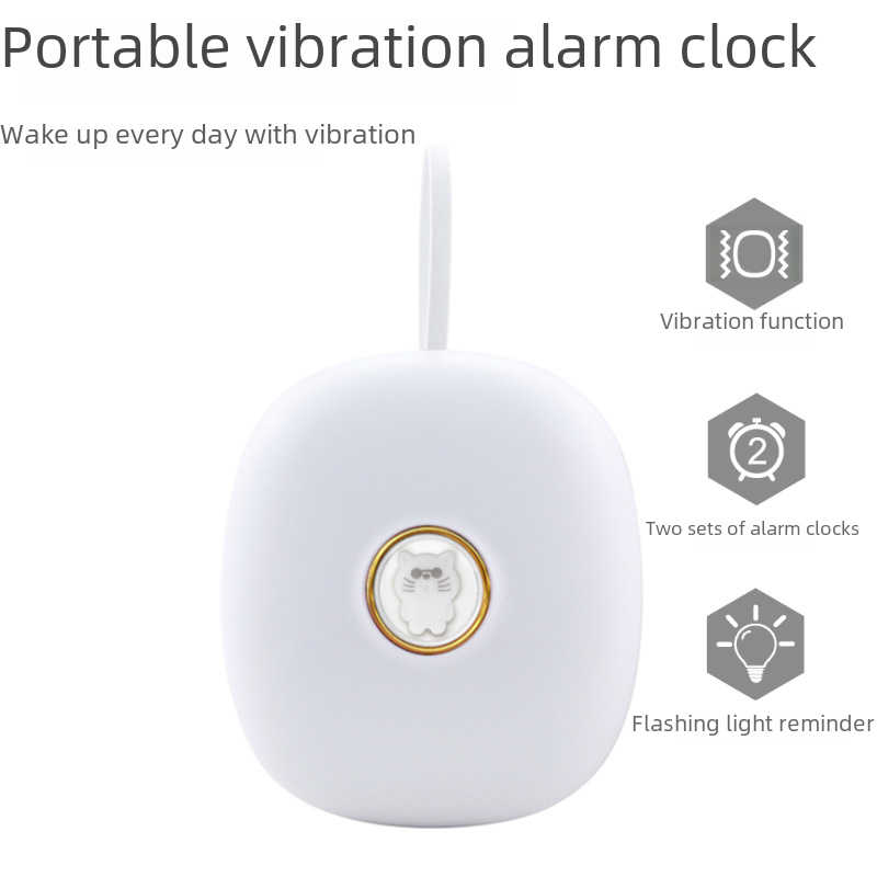 powerful vibration alarm clock students wake up artifact creative adorable mute deaf LED digital clock