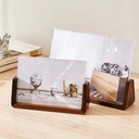 Spot black walnut wooden photo frame U-shaped photo frame 678 inch acrylic photo frame Beech photo frame spot