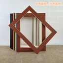 Studio Works Exhibition Frame Simple Cardboard Picture Frame Children's Painting Mounted Picture Frame Mounted Photo Frame Wall Hanging 8k4 Open Paper Single Frame