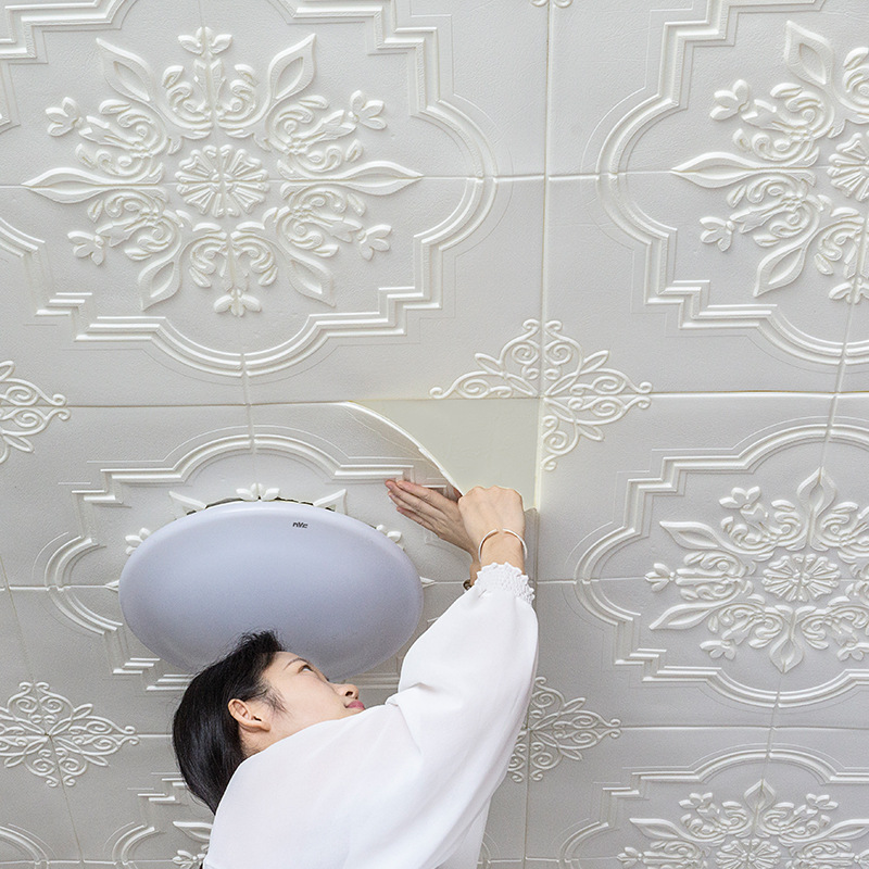 Ceiling stickers 3d self-adhesive wall stickers roof ugly ceiling roof waterproof wallpaper ceiling decorative wallpaper