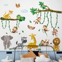 旅康CH39093AB动物聚会卡通墙贴装饰儿童卧室背景宝宝房间可爱贴