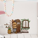 FX-F305 Cartoon Painted Rabbit Home Hall Bedroom Valentine's Day Home Wall Decorative Wall Stickers