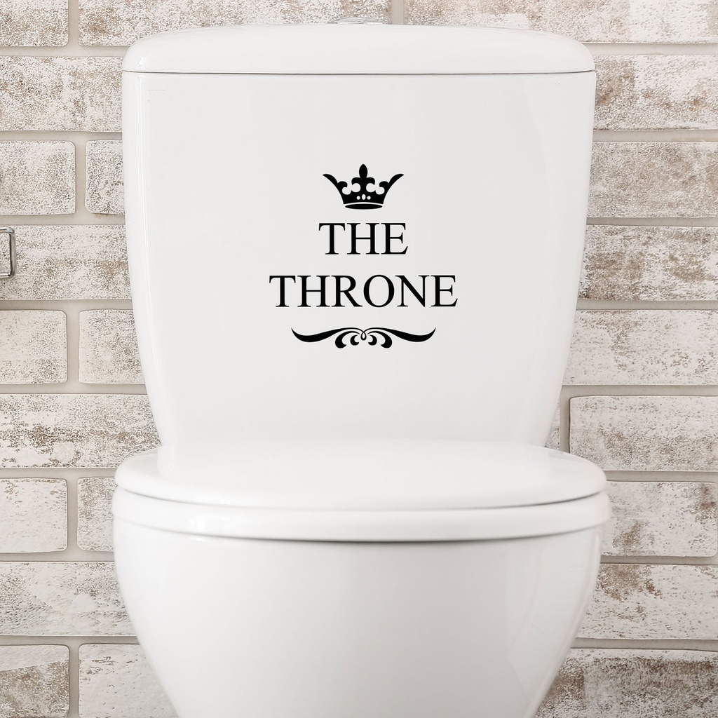THETHRONE 皇冠马桶贴跨境可移除个性时尚厕所贴浴室浴缸贴PH2274