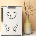 可爱笑脸美味厨房贴跨境可移除家居厨房冰箱背景装饰墙贴画MU9018