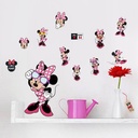 ZY1490 Mickey Minnie children's room bedroom removable wall stickers