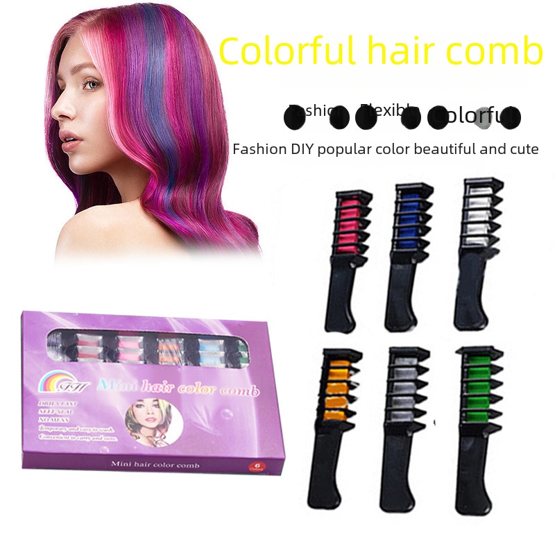 Mini hairdressing comb hair dyeing tool comb disposable diy long-lasting hair dyeing comb popular color hair dyeing comb