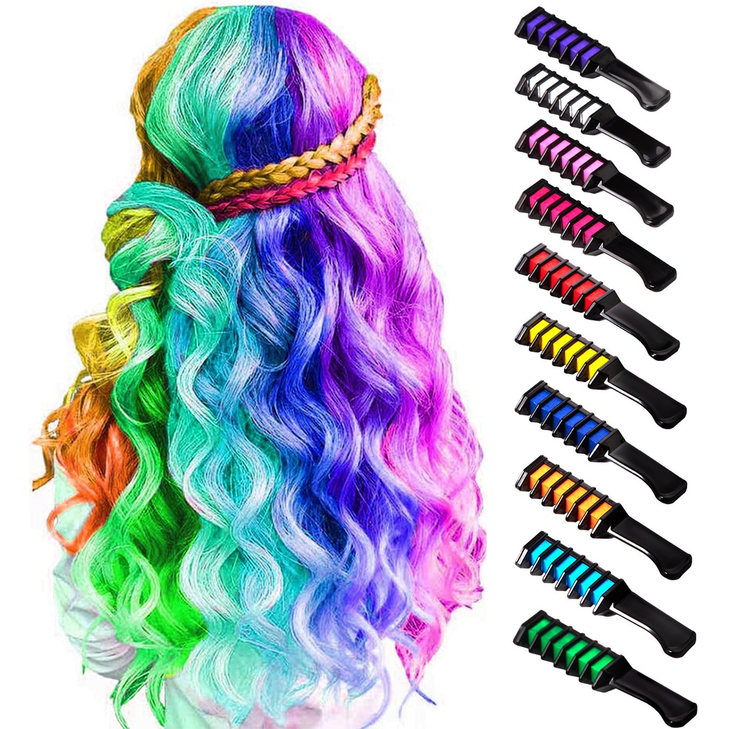 OHICO single hair comb 10-color mini hair stick dyeing in stock