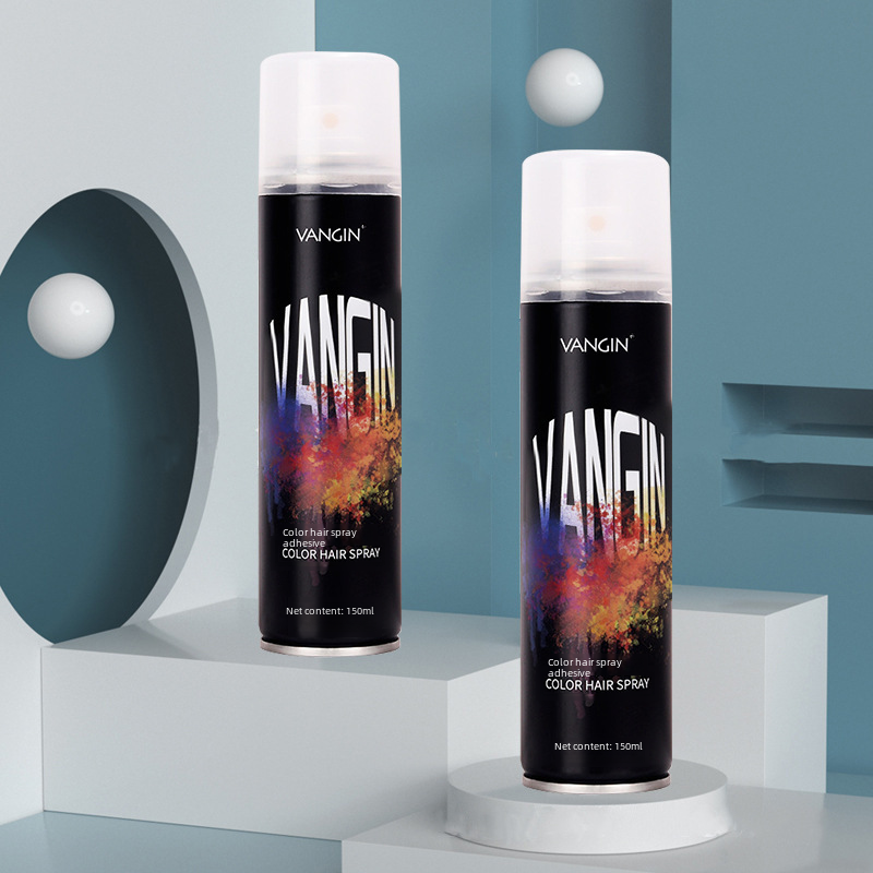 VANGIN Dye Spray Disposable Dye Spray Color Spray Hair Black Dye Cream Wash Off Factory Pin