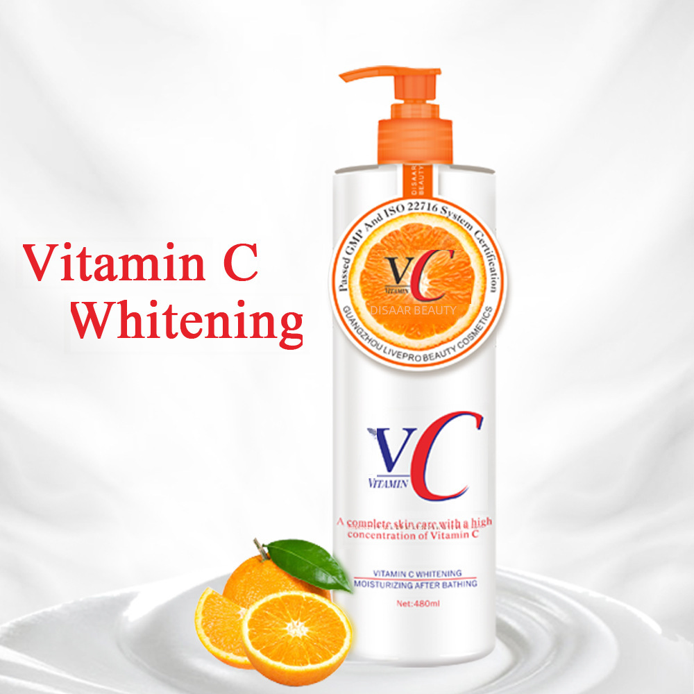 Disaar vitamin C body lotion moisturizing brightening remove chicken skin body lotion VC body milk