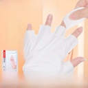Nail art hand film hydrating tender hand care niacinamide white beauty salon manicurist shop dedicated fingerless gloves