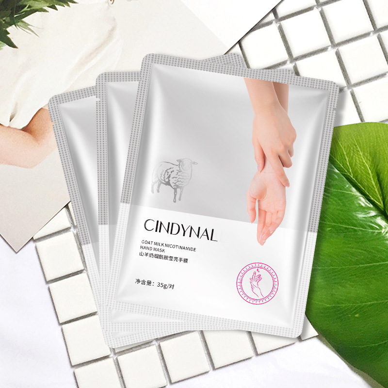 Cindy Nel goat milk niacinamide hand mask foot mask moisturizing and softening skin care products