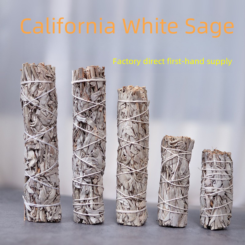 跨境批发白鼠尾草蓝鼠尾草雪松杖圣木线香塔香鲍鱼壳等white sage