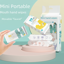 Wet Wipes Baby Special Children Hand and Mouth Hygiene Baby Small Bag Cleaning Thickened Mini Wet Wipes Factory