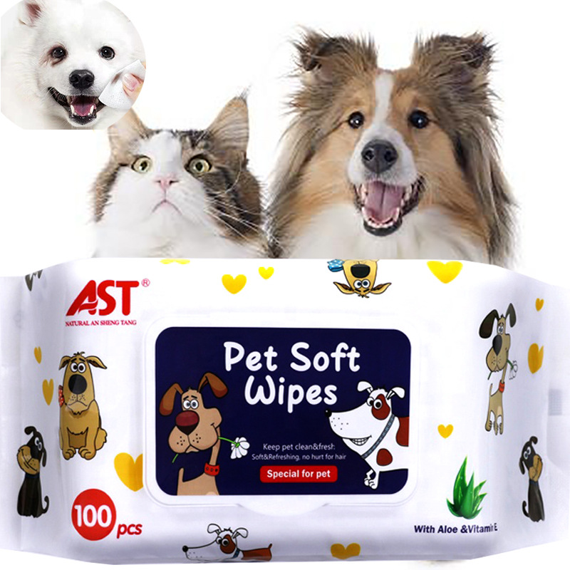 Aast 120 Pieces 100 Pieces 30 Pieces Dog Cat Deodorization Deodorization Sterilization Care Wet Wipes Pet Wipes