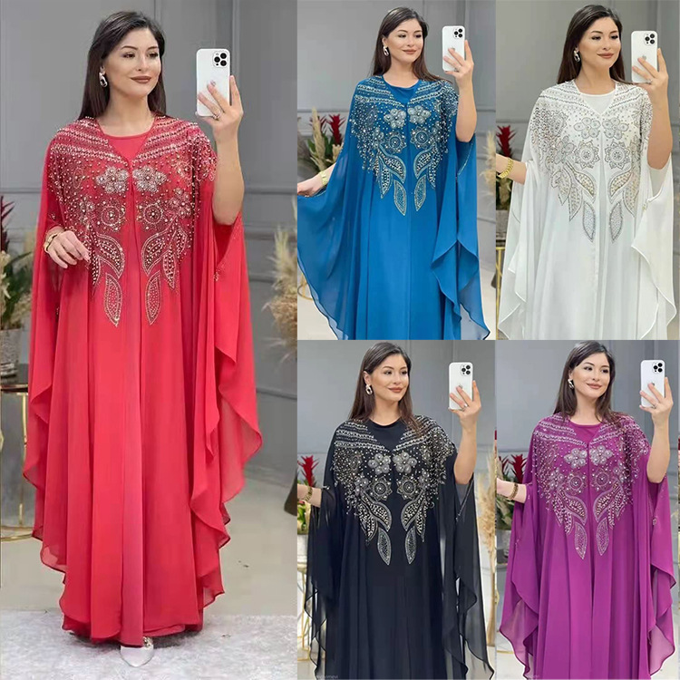 Muslim robe plus size women's clothing women's long dress gown clothes 8631