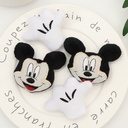 Plush doll head plush animal head cartoon doll head Mickey Minnie Palm baby doll socks shoes and hats accessories