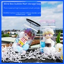 Blind Box Storage Bag Bubble Matte Baby Bag High Temperature Round Transparent Outgoing Bag Cute Dustproof Cylindrical Bag