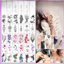 Spot small fresh men's and women's artificial tattoo tattoo stickers waterproof lasting English cartoon tattoo stickers