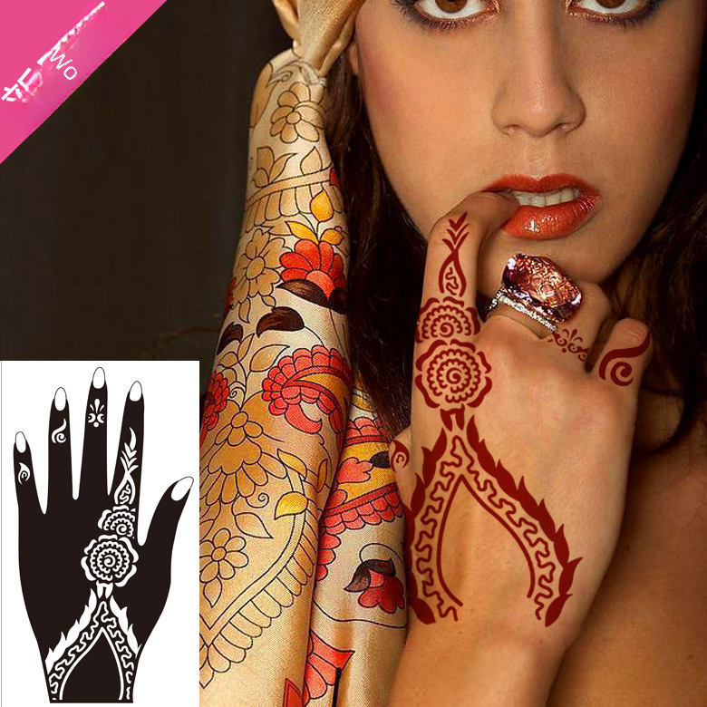 S101-132 Yijie India Henna Tattoo Template Tattoo Hand-painted Template Juice Tattoo Sticker