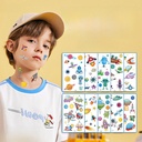 [Strictly selected] children's space tattoo stickers cartoon spaceship astronaut tattoo stickers