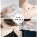 supply of small fresh English flower tattoo stickers high sense ins simulation clavicle temporary tattoo stickers