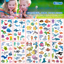 Underwater World Children Cartoon Tattoo Cute 3D Marine Animal Party Gift Temporary Sticker