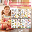 Children's Cartoon Easter Tattoo Sticker Cute Rabbit Egg Party Party Gift Temporary Sticker