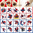 5x 5cm Spider Man Tattoo Stickers 20 Cartoon Tattoo Stickers Water Transfer Disposable Tattoo Birthday Party