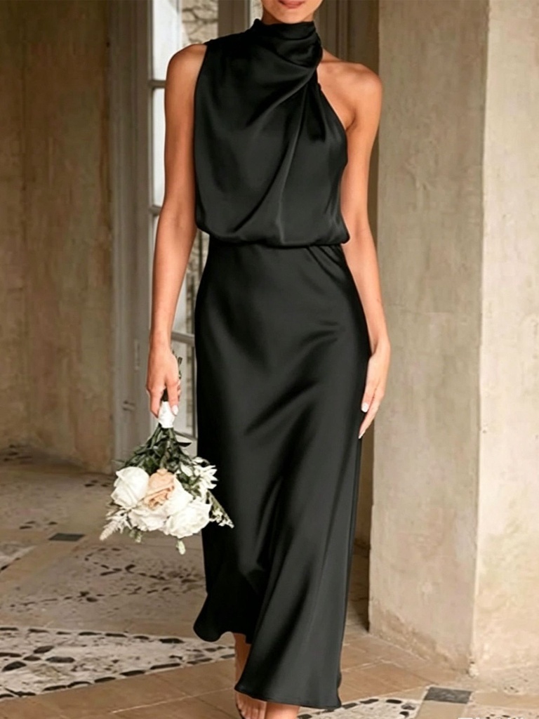 [12000058759806787] Off-Shoulder Fitted Long Gown (XL)