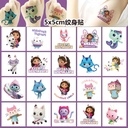 5x 5cm Gaby Toy House Game Tattoo Stickers 20 Cartoon Tattoo Stickers Water Transfer Disposable Stickers