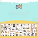 Pet tattoo stickers waterproof children's cartoon cute cat puppy team cute pet pair exhibition temporary supplies