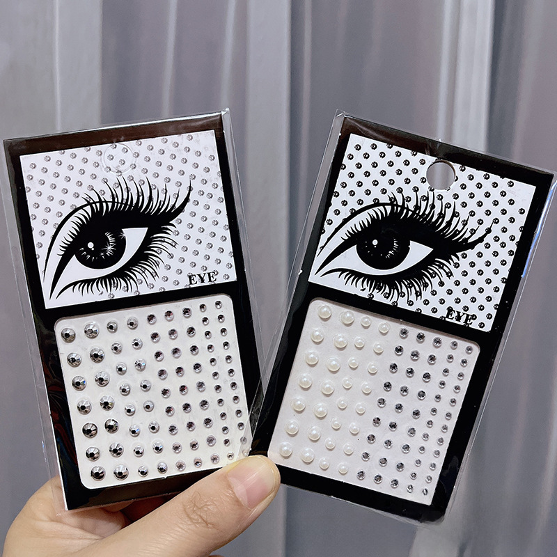 DIY Halloween Face Sticker Acrylic Resin Diamond Sticker Party Eyebrow Diamond Sticker Beauty Eye Sticker