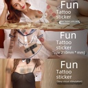 Fantastic Encounter Spicing Tattoo Creative Text Sticker Couple Tattoo Gift Couples Flirting Alternative Flirting Game