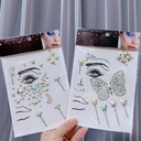 Halloween face stickers diy resin acrylic Diamond stickers tattoo party stickers holiday beauty stickers