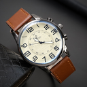Explosive fashion business belt men's watch casual retro digital dial student quartz watch men